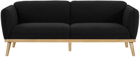 Hugo Black Boucle Fabric Sofa S