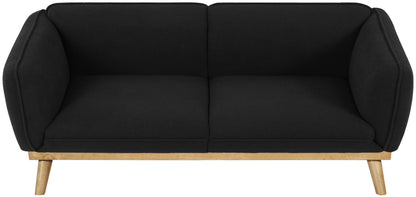 Hugo Black Boucle Fabric Sofa S