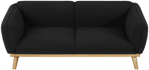 Hugo Black Boucle Fabric Sofa S