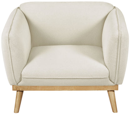 Hugo Cream Boucle Fabric Chair C