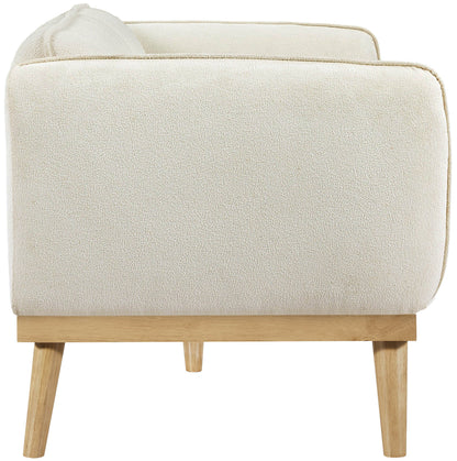 Hugo Cream Boucle Fabric Sofa S