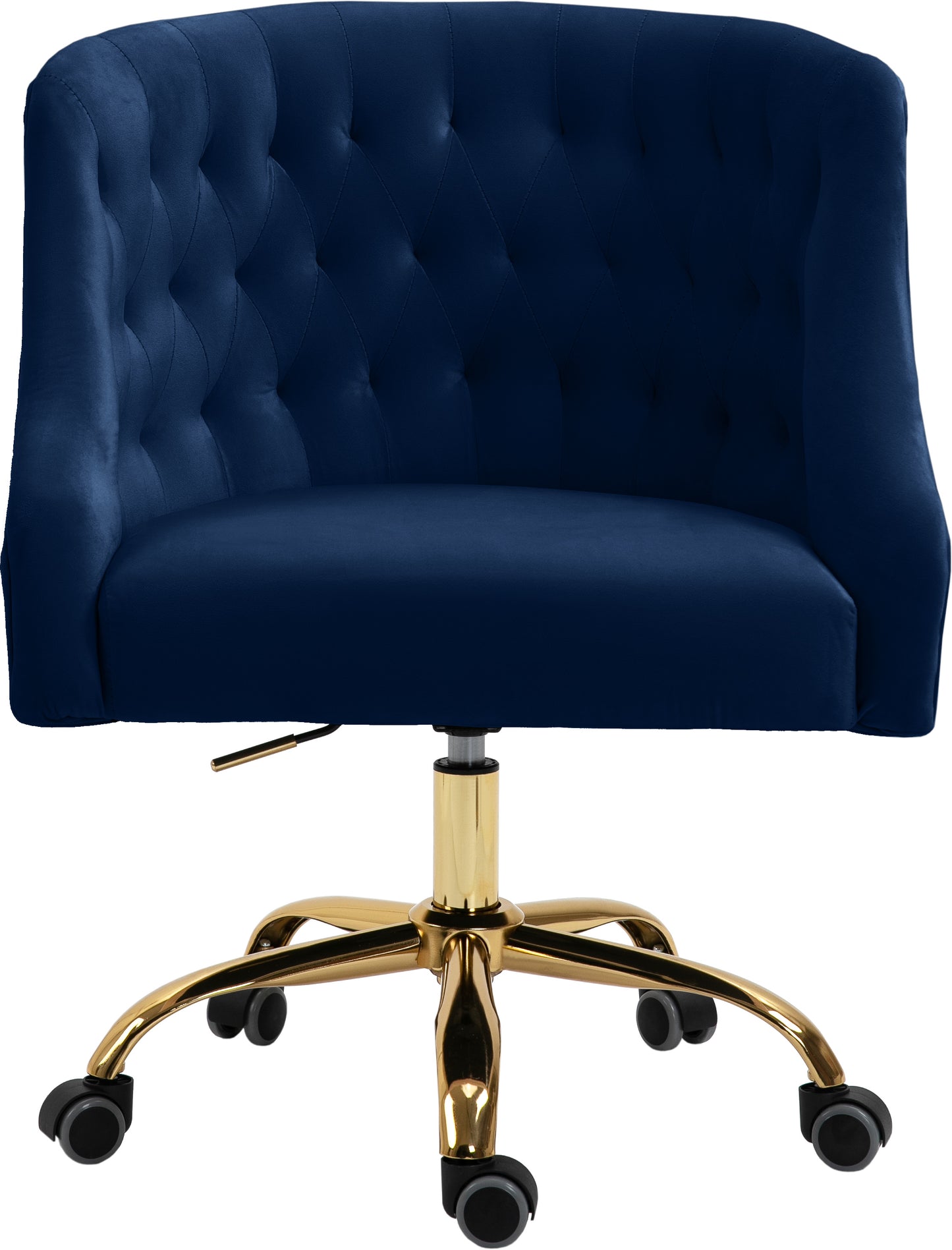 carlin navy velvet office chair