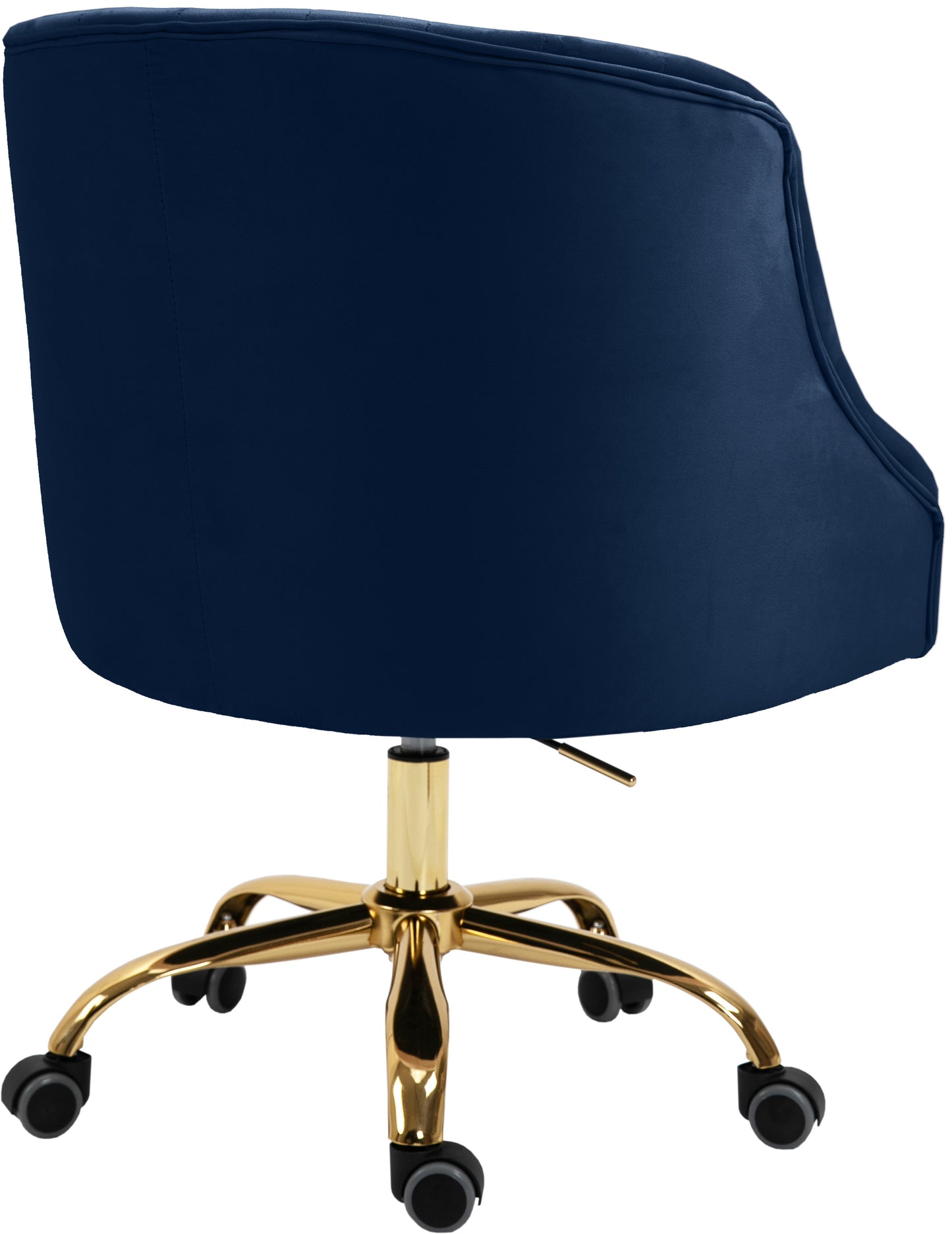 harlie navy velvet office chair navy