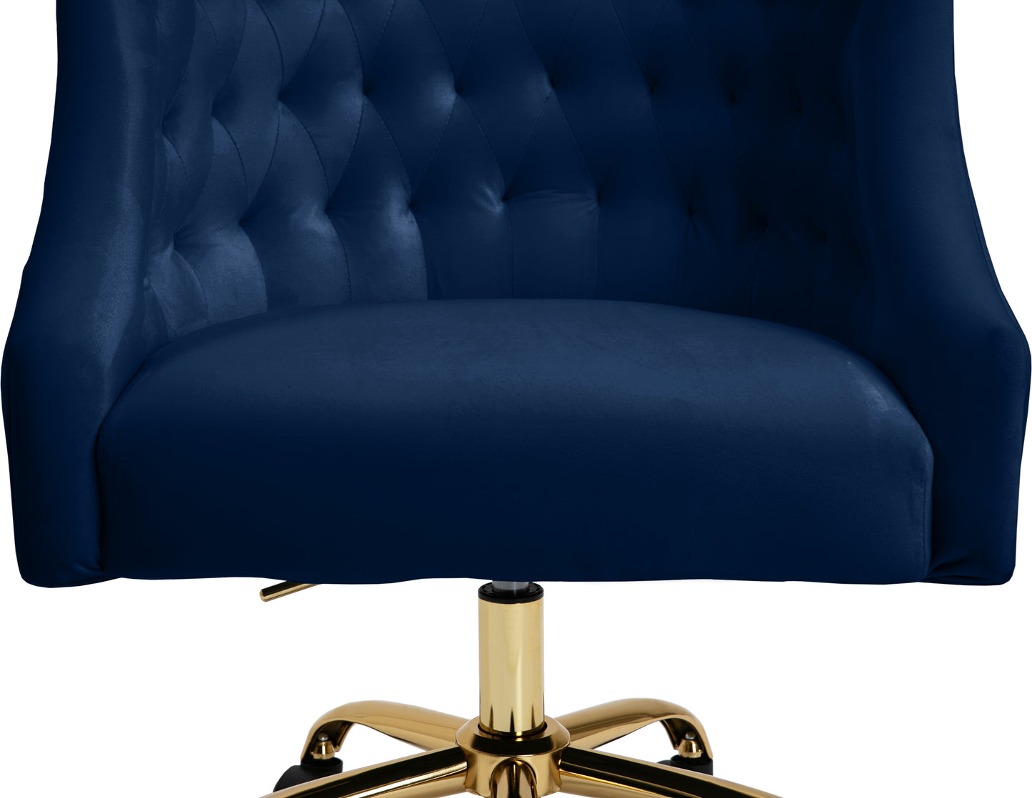 carlin navy velvet office chair