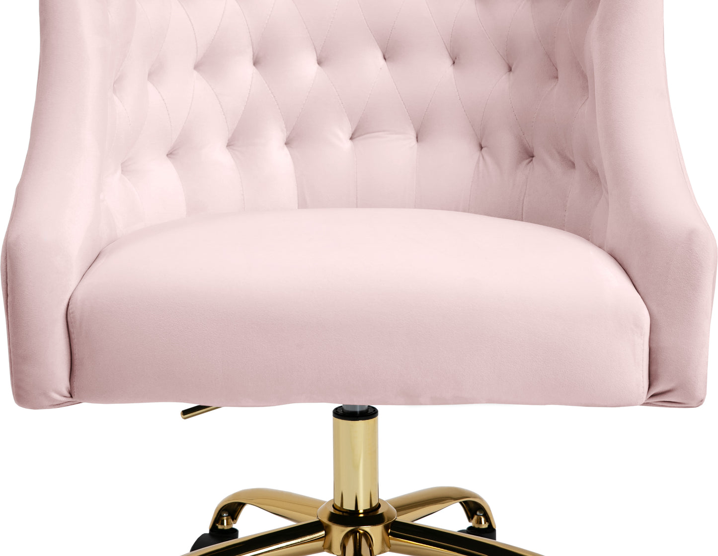 harlie pink velvet office chair pink