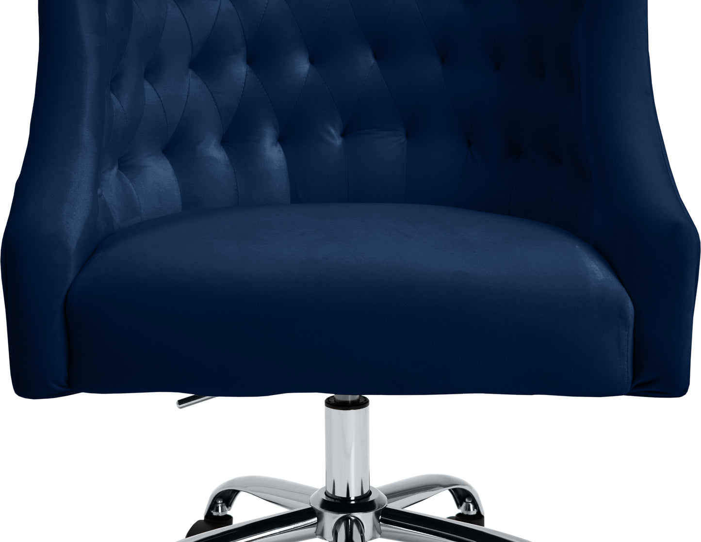 harlie navy velvet office chair navy