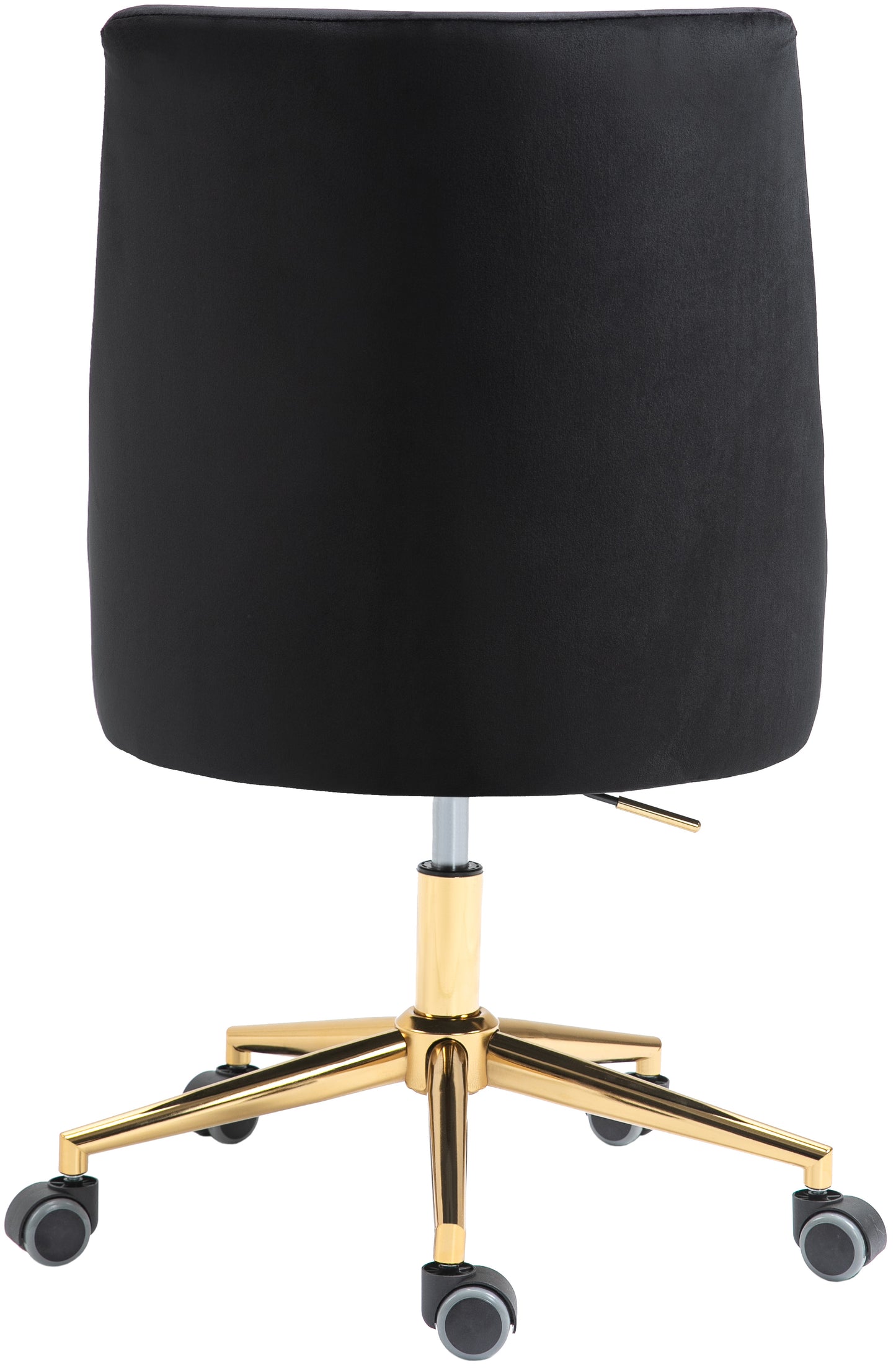 camila black velvet office chair