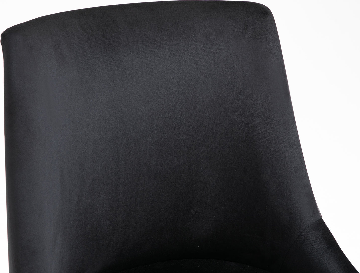 camila black velvet office chair