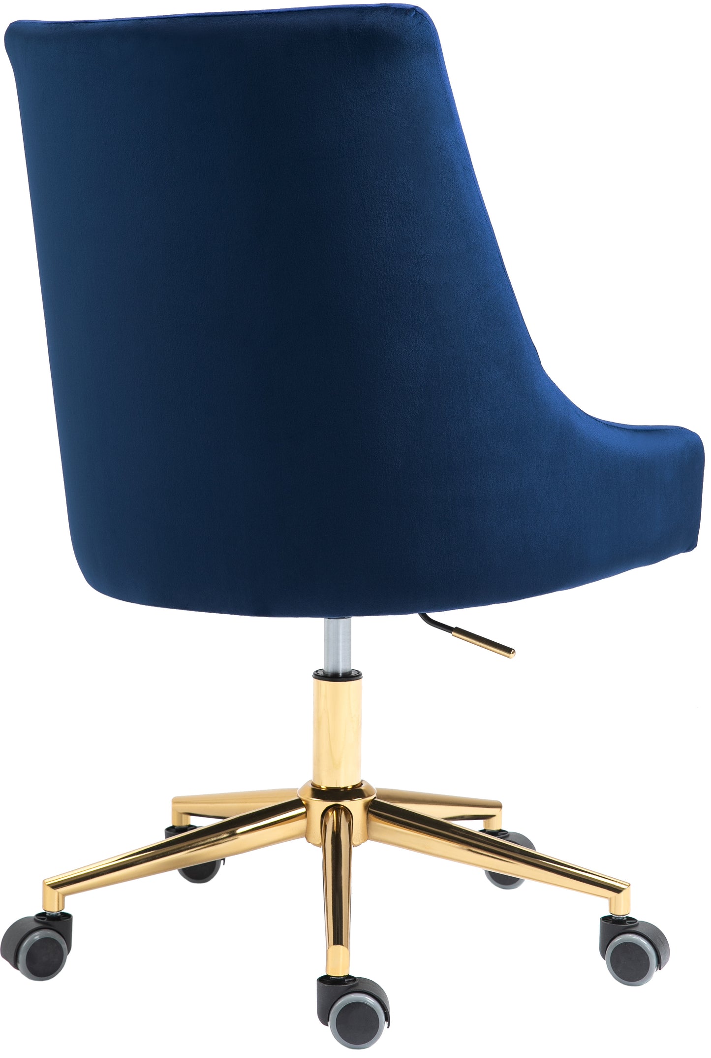 camila navy velvet office chair