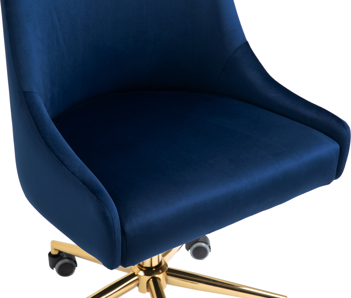 grande navy velvet office chair navy