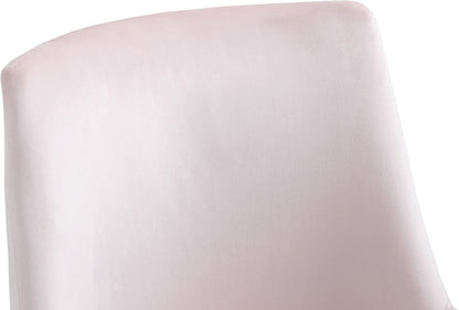 Grande Pink Velvet Office Chair Pink