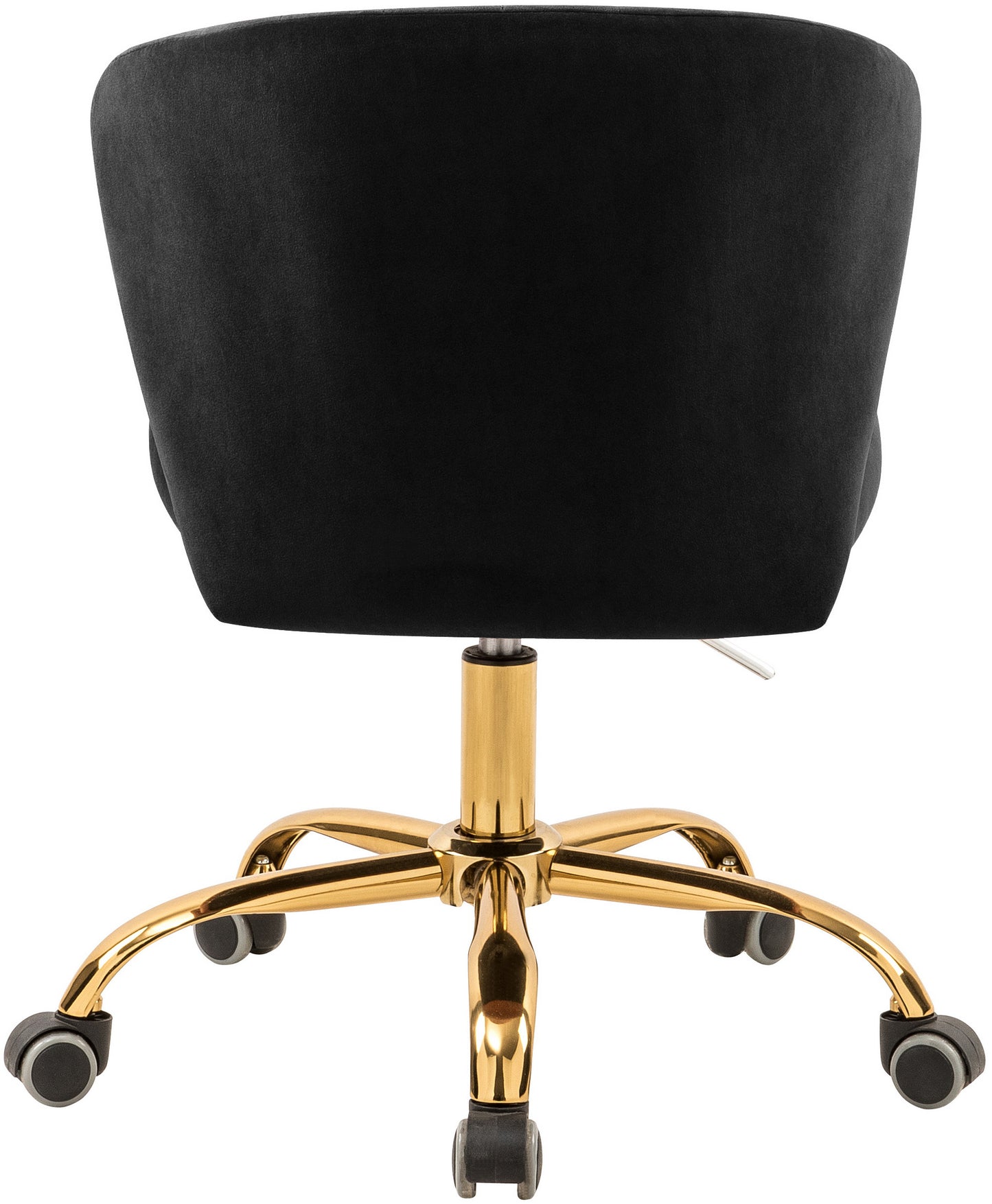 beverly black velvet office chair