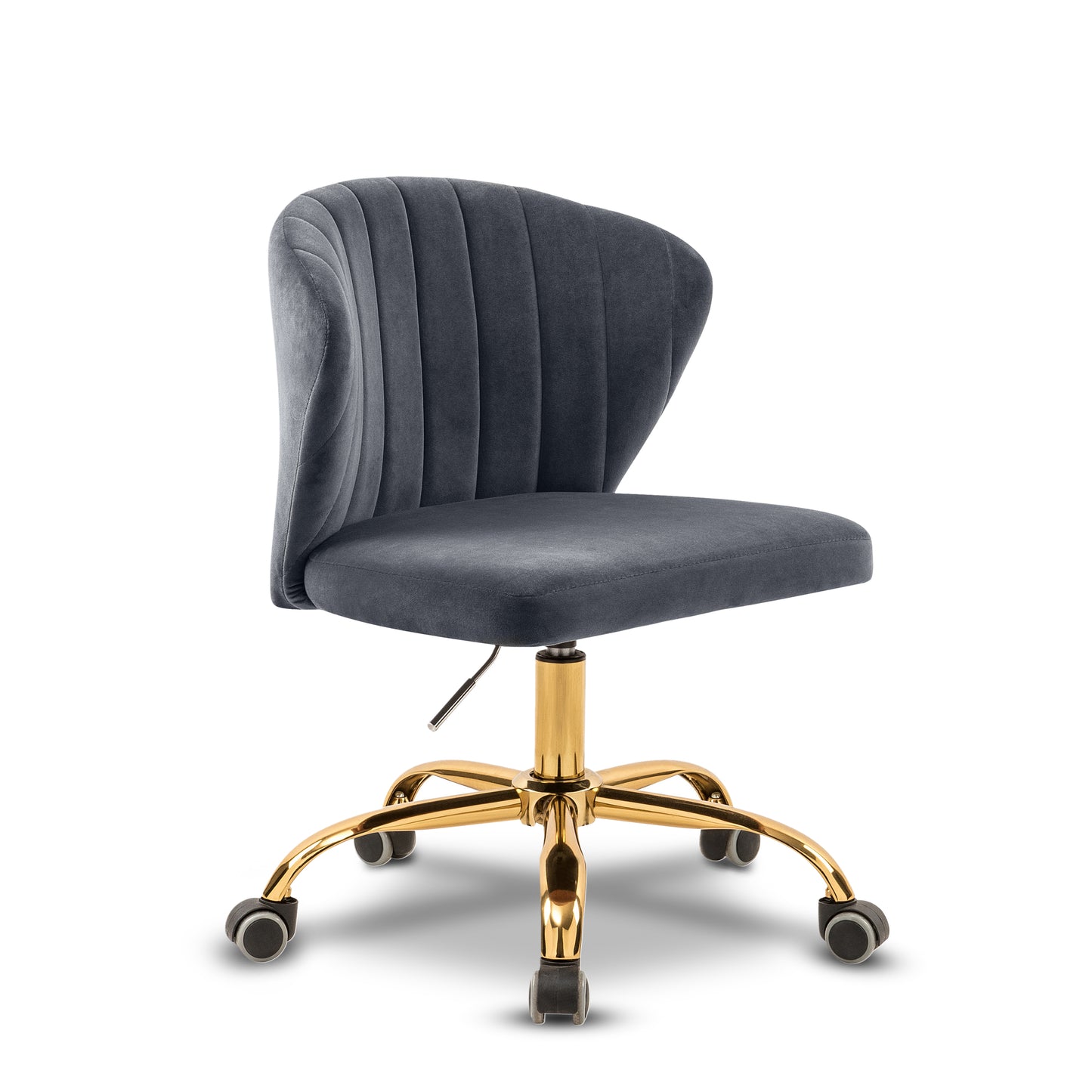 beverly grey velvet office chair