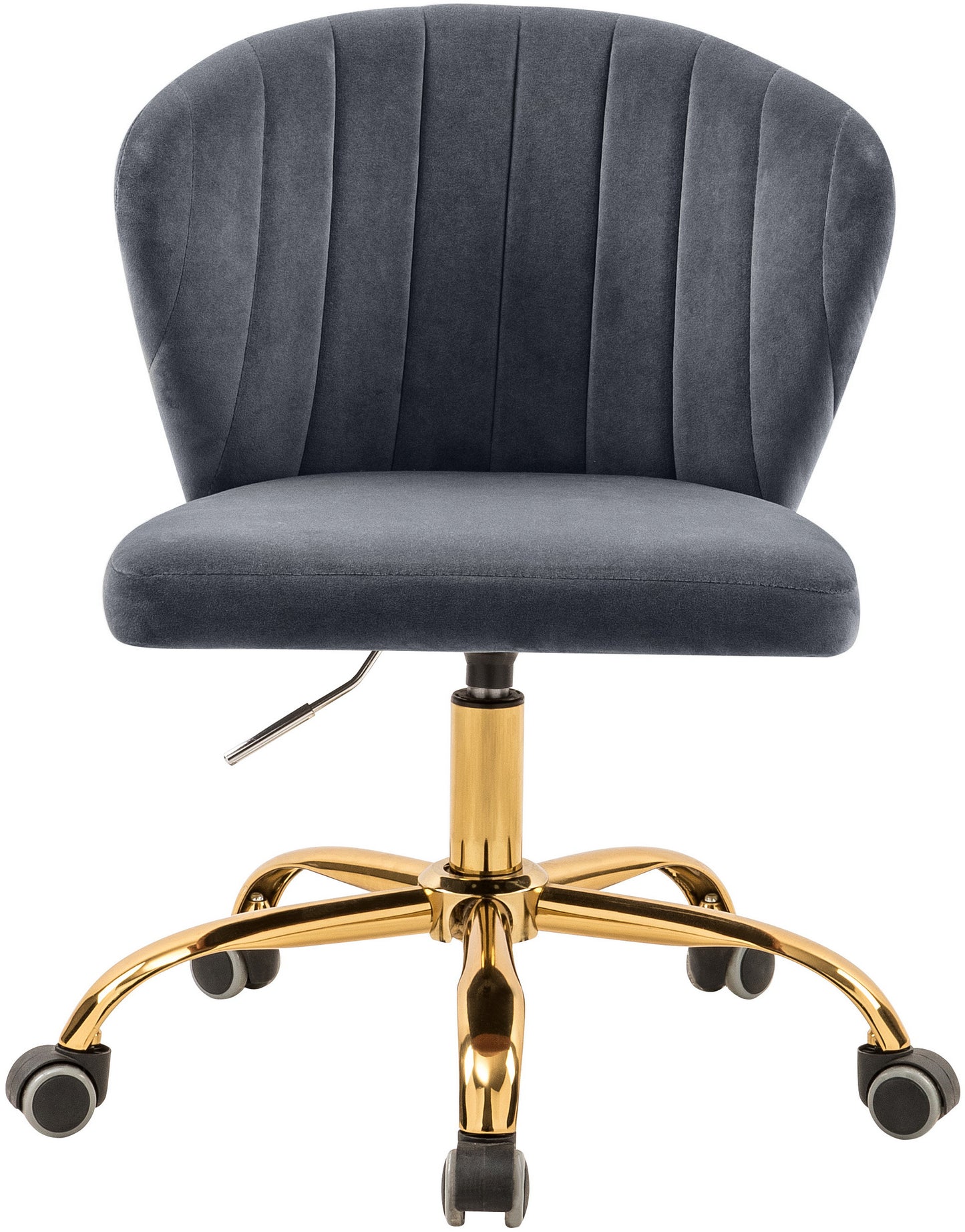 beverly grey velvet office chair