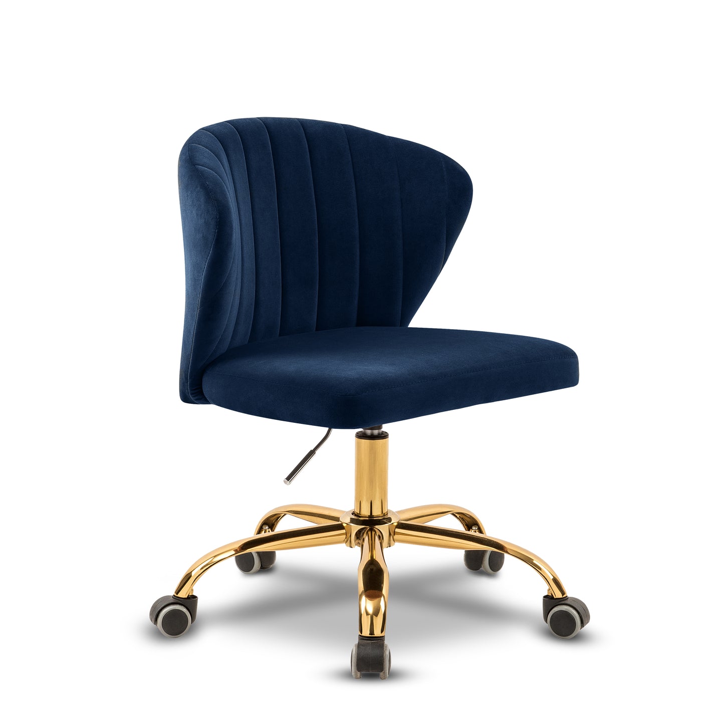 beverly navy velvet office chair