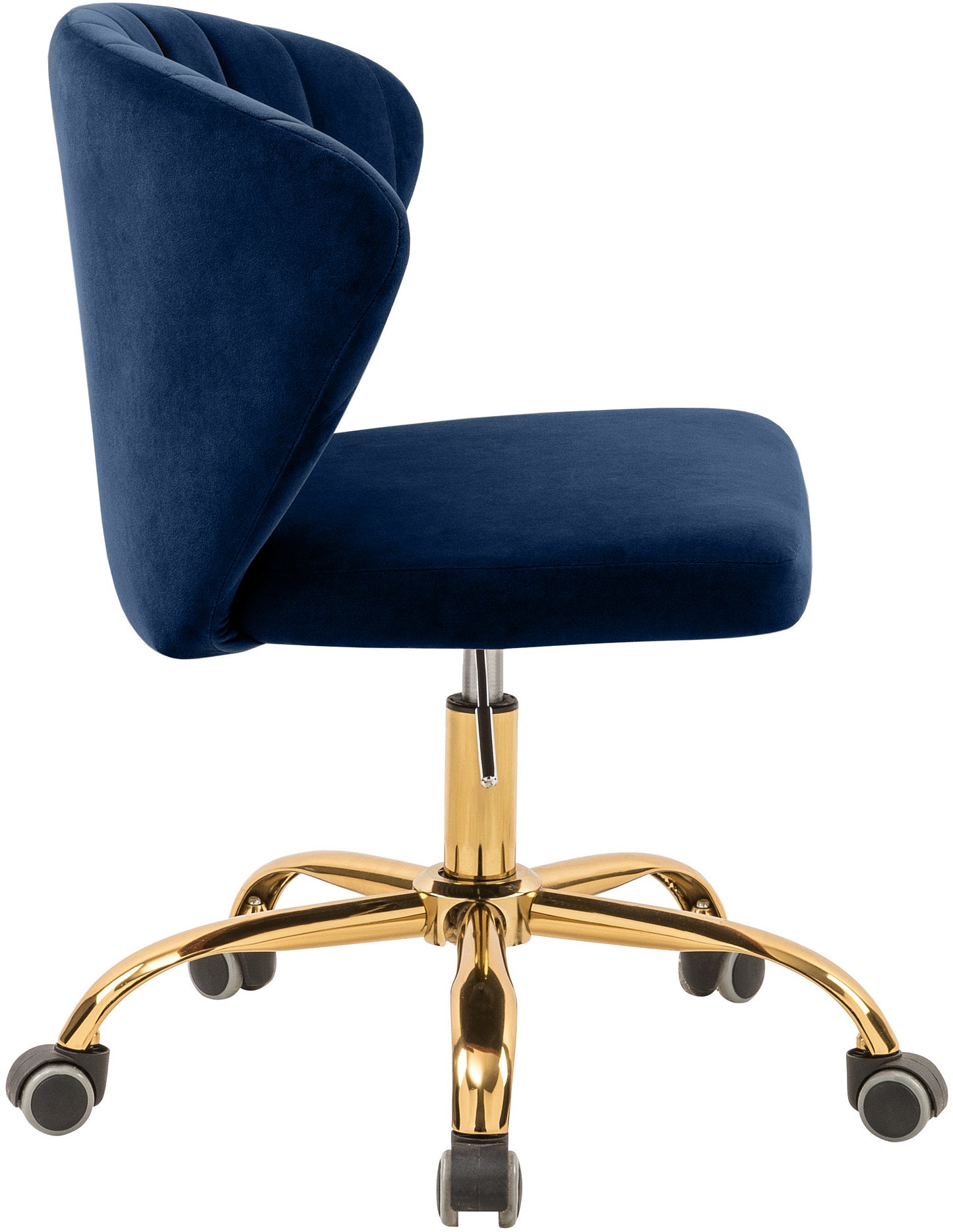 beverly navy velvet office chair