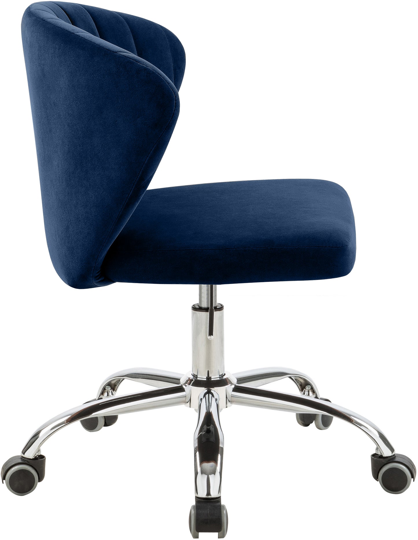 geri navy velvet office chair navy