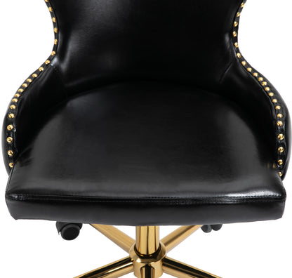 Rigby Black Vegan Leather Office Chair