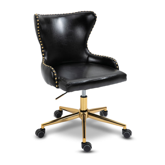 Rigby Black Vegan Leather Office Chair