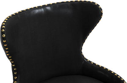 Rigby Black Vegan Leather Office Chair