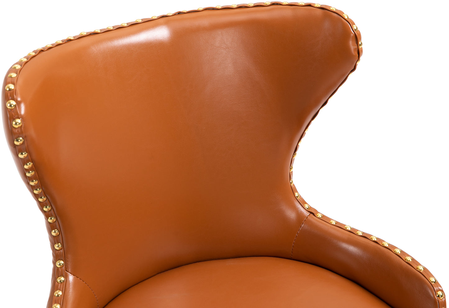 gallo cognac faux leather office chair cognac