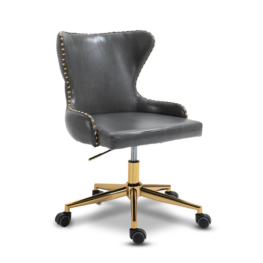 Rigby Grey Vegan Leather Office Chair