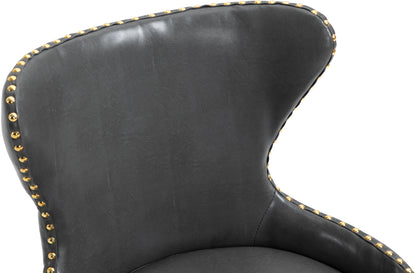 Rigby Grey Vegan Leather Office Chair