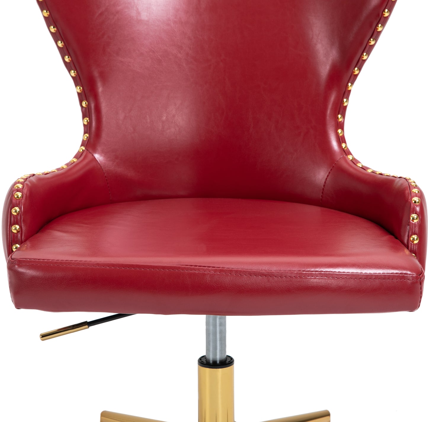 gallo red faux leather office chair red