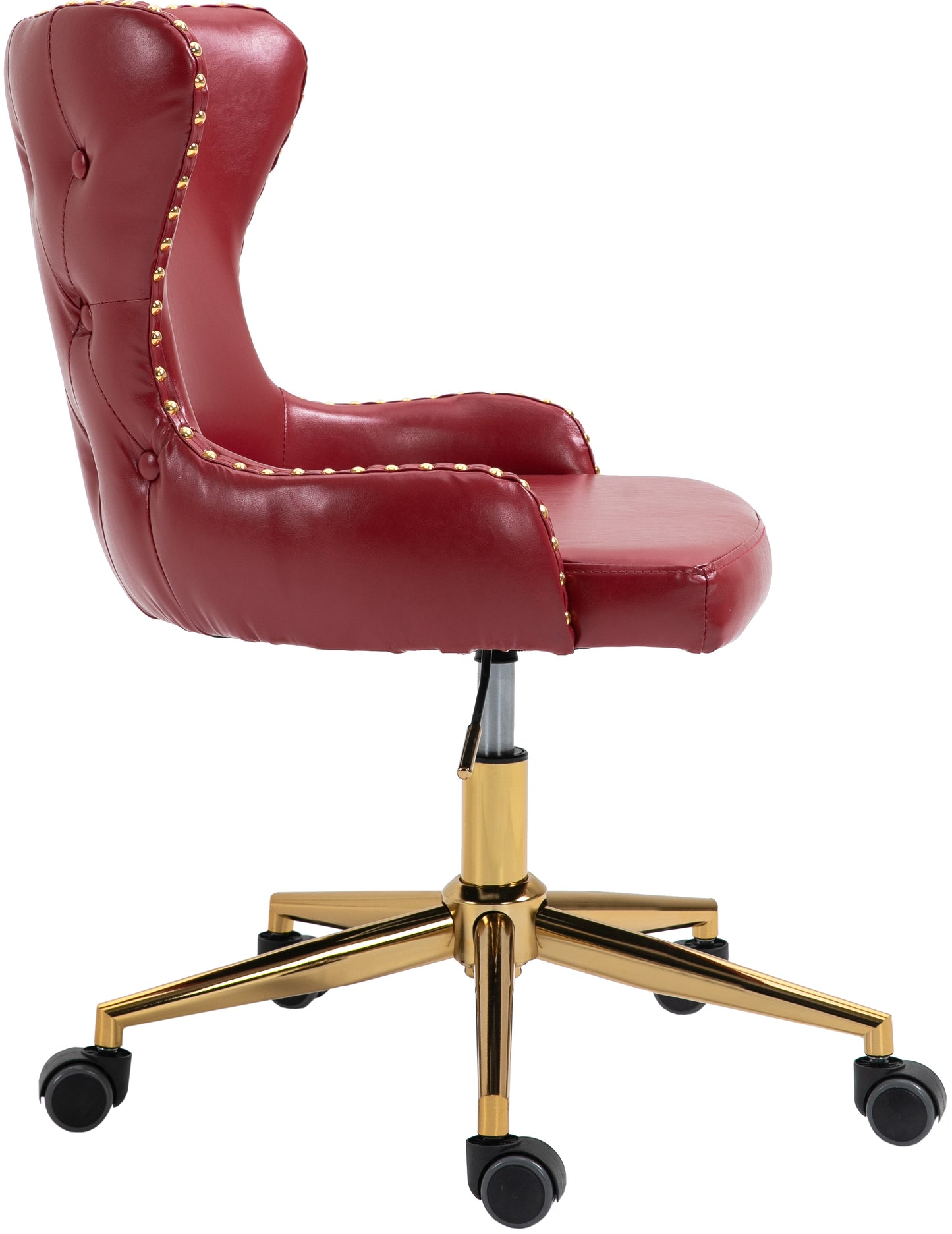 gallo red faux leather office chair red