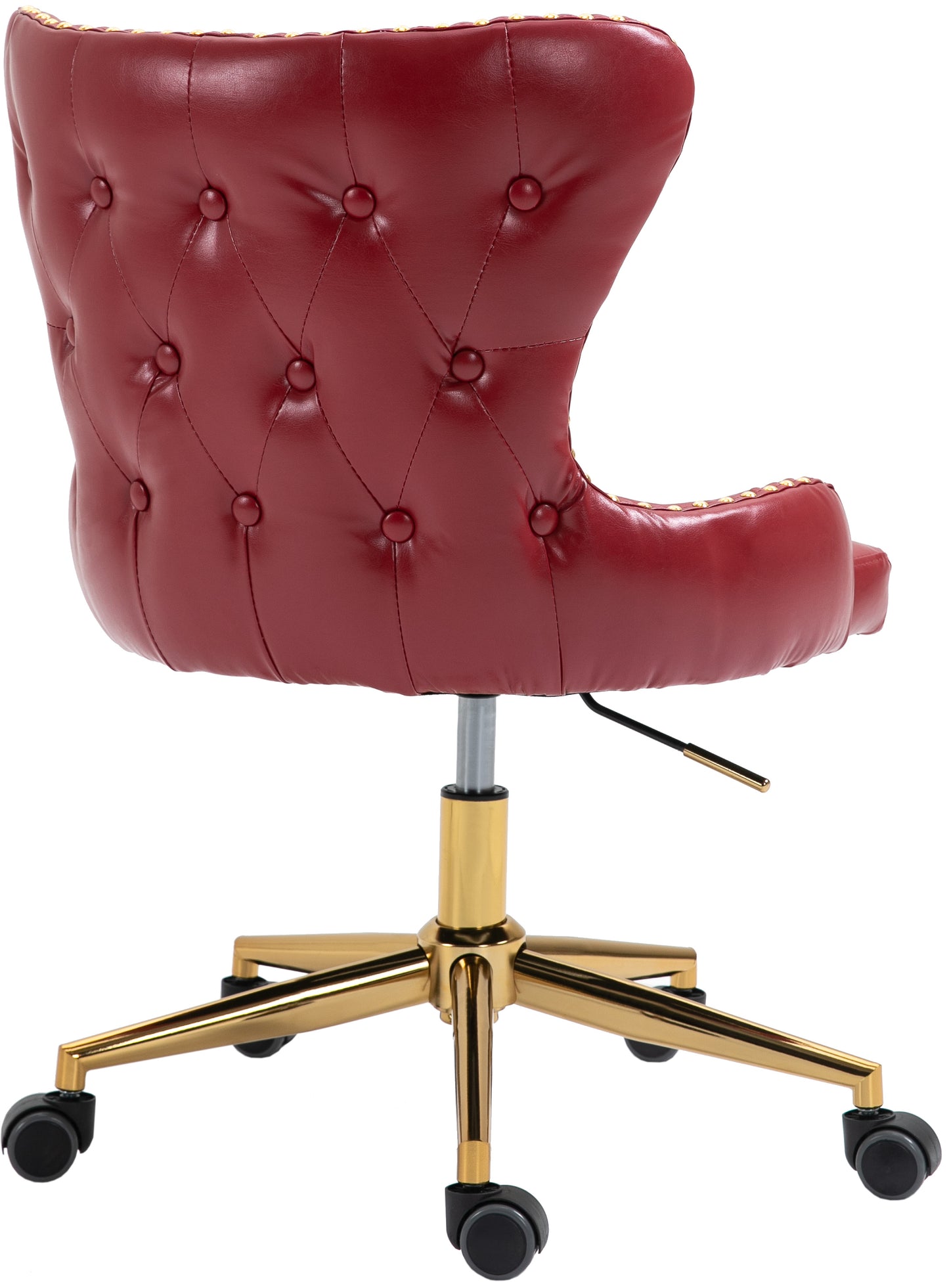 gallo red faux leather office chair red