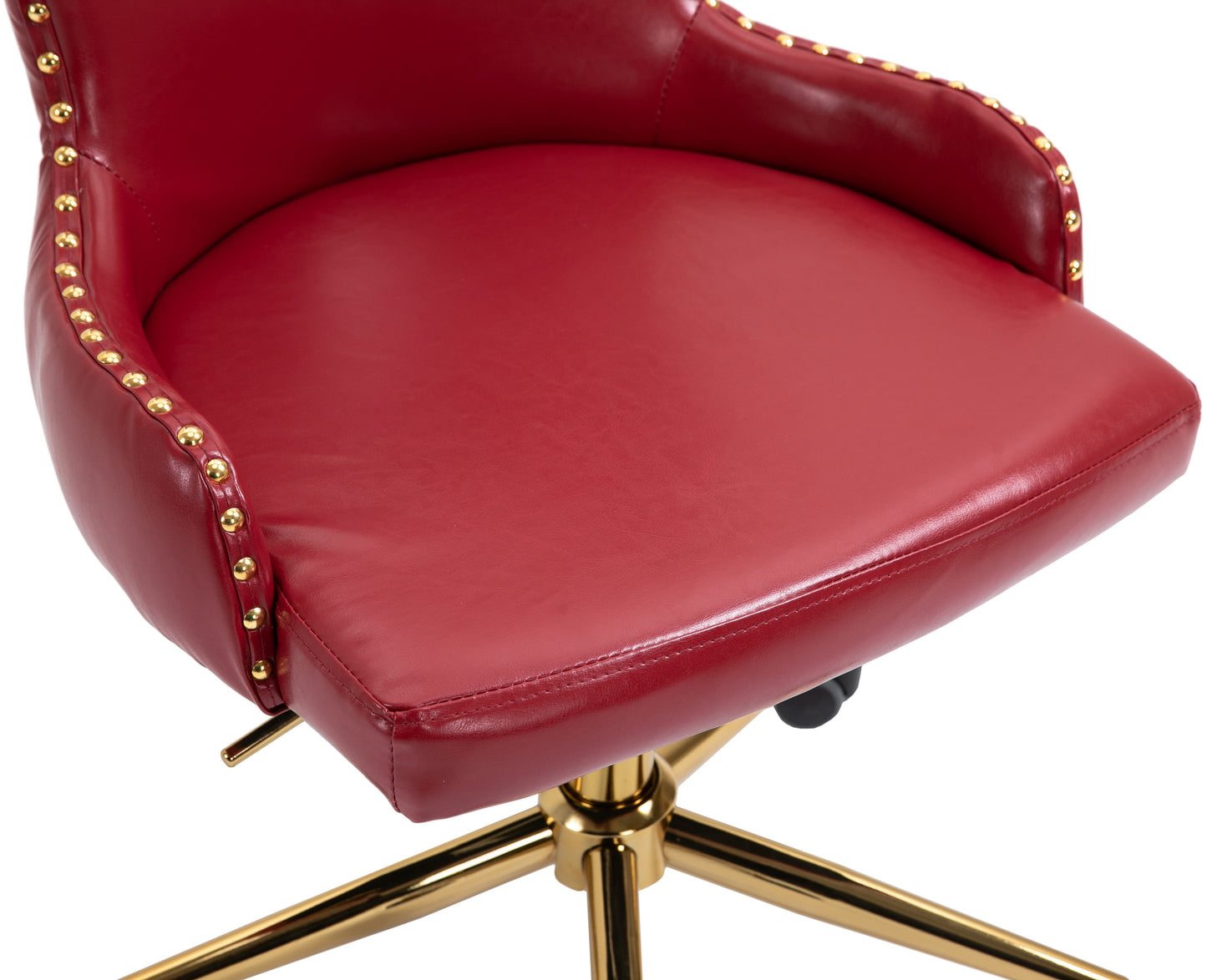 gallo red faux leather office chair red