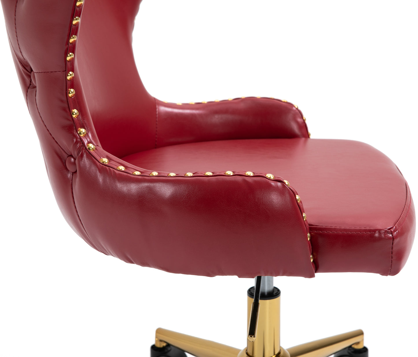 gallo red faux leather office chair red