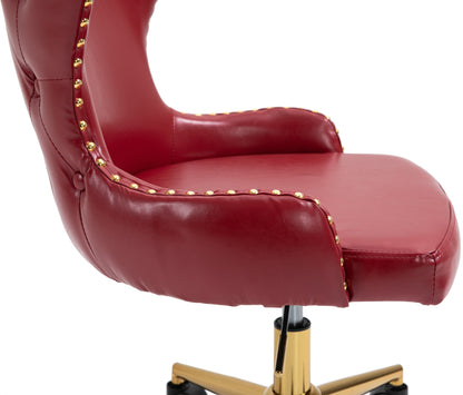 Gallo Red Faux Leather Office Chair Red