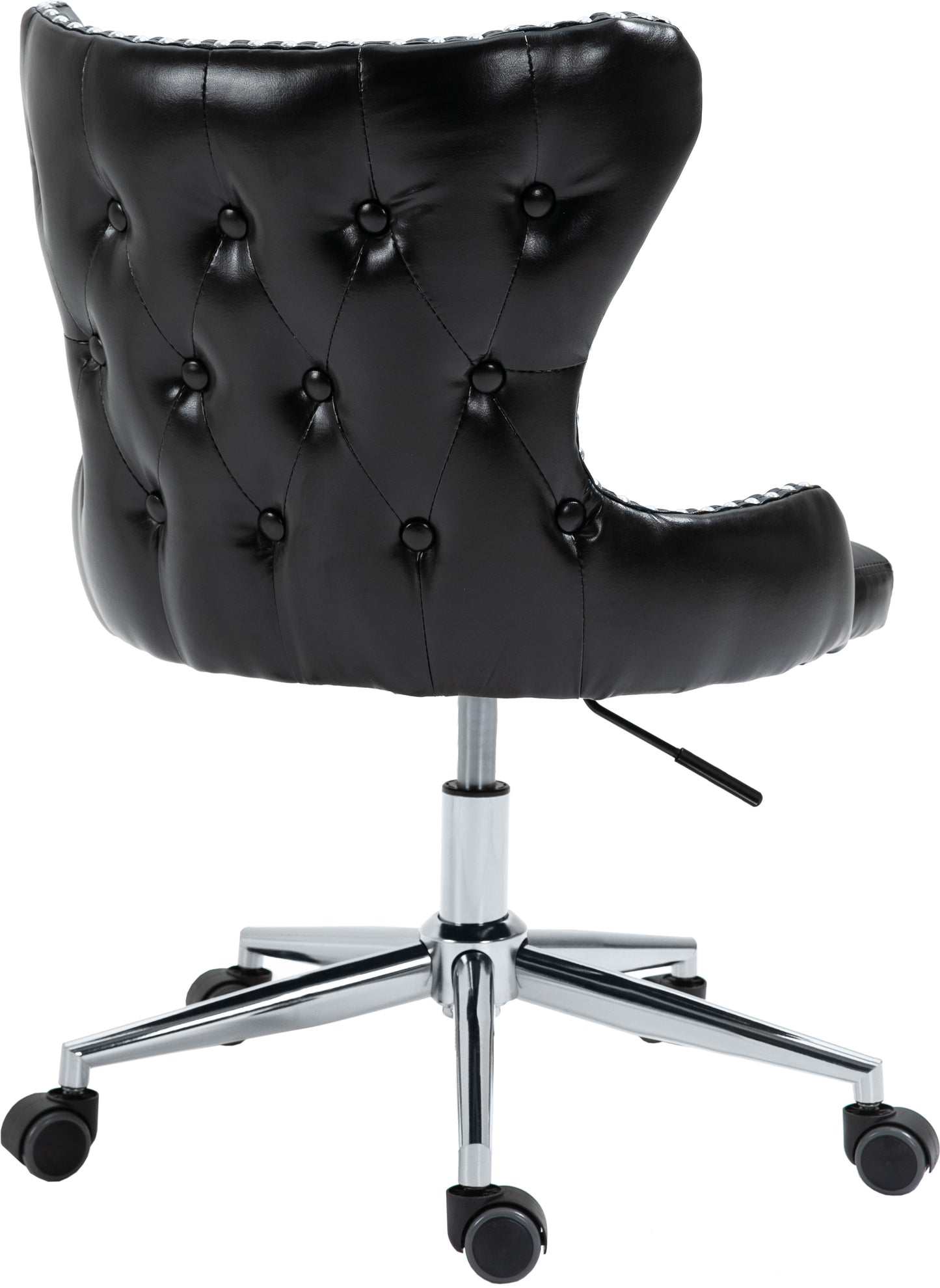 gallo black faux leather office chair black