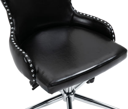 Gallo Black Faux Leather Office Chair Black