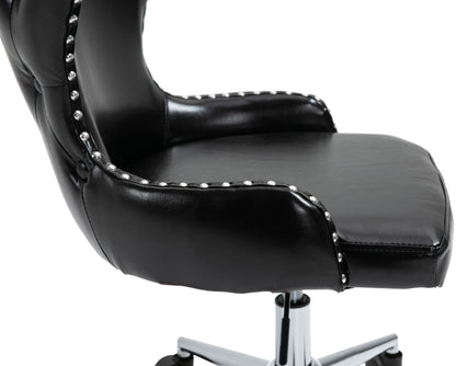 Gallo Black Faux Leather Office Chair Black