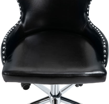 Gallo Black Faux Leather Office Chair Black