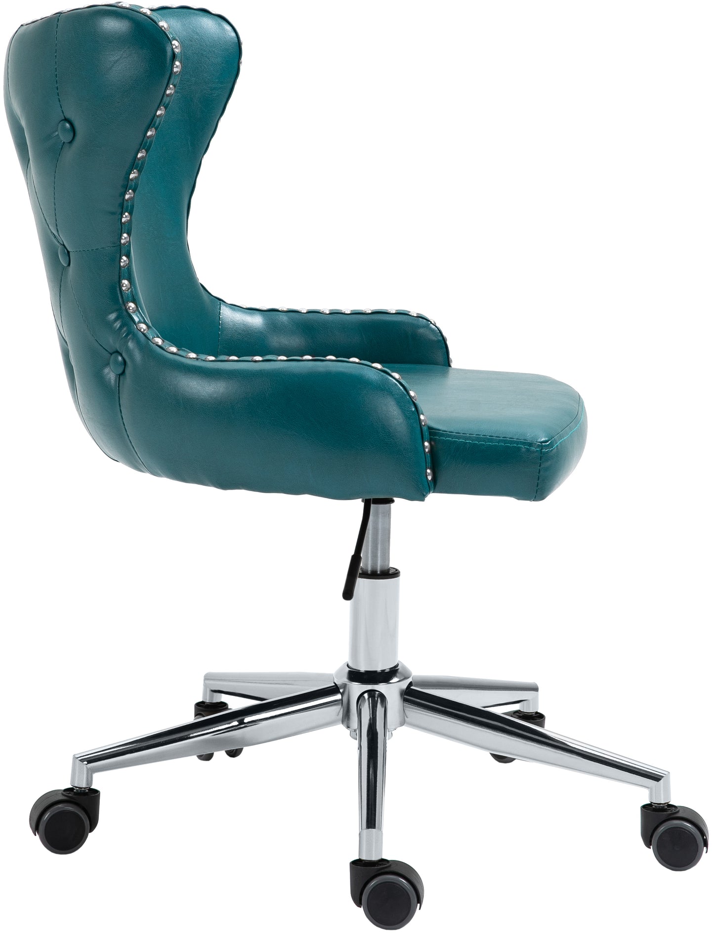 gallo blue faux leather office chair blue