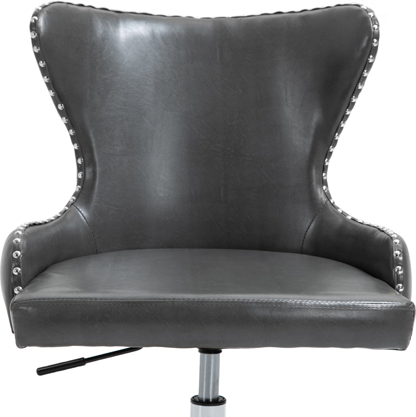 gallo grey faux leather office chair grey