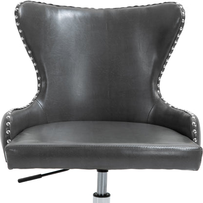 Gallo Grey Faux Leather Office Chair Grey