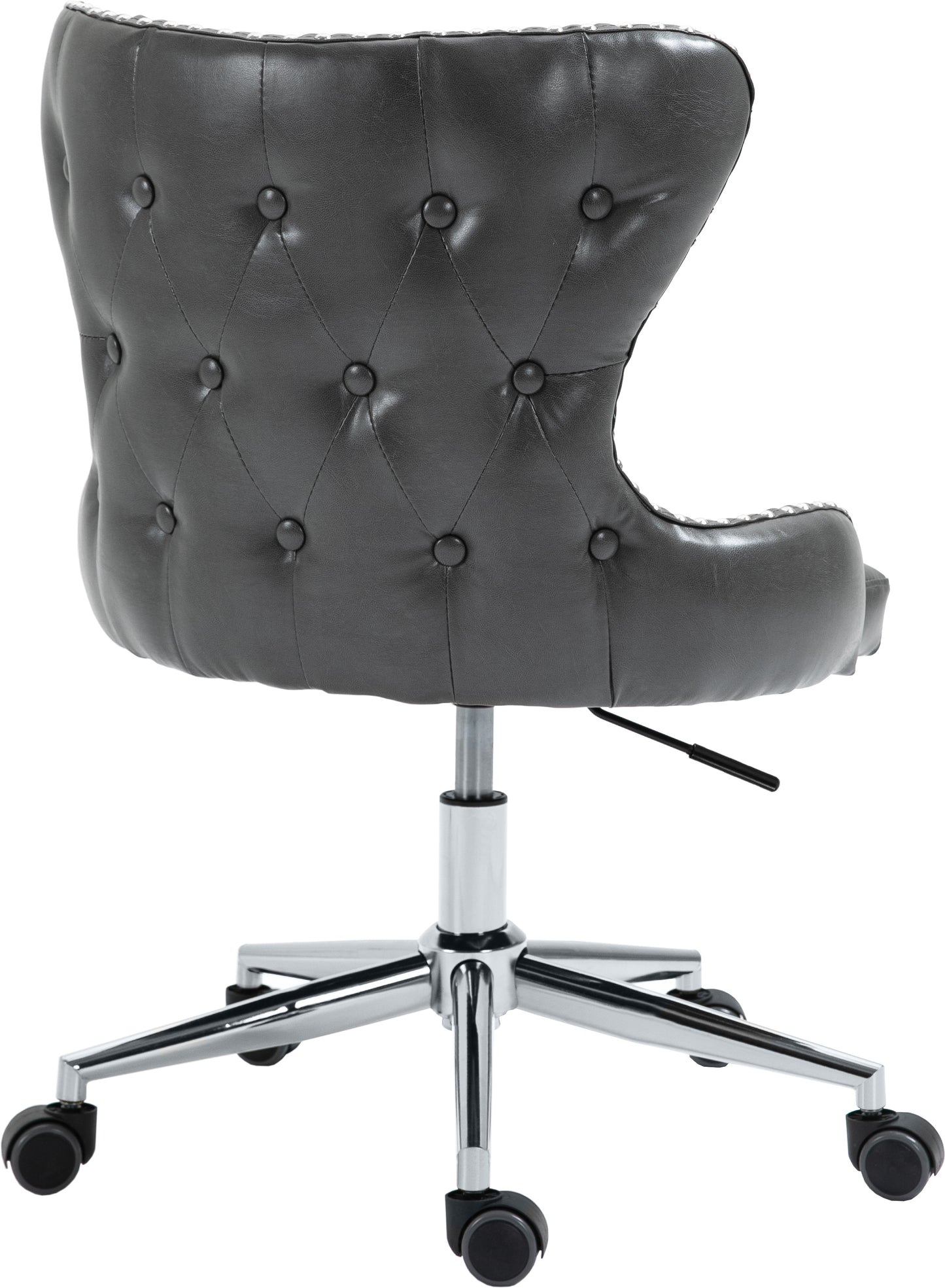 gallo grey faux leather office chair grey