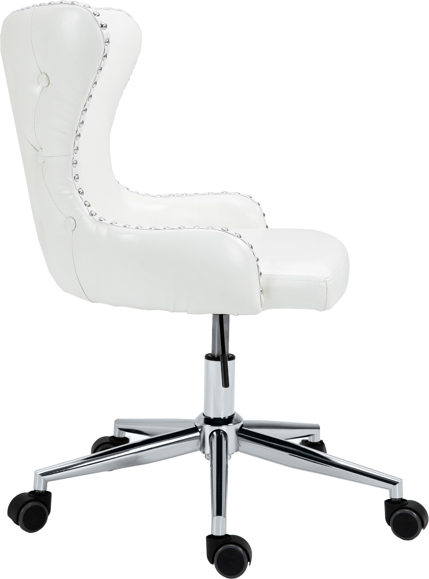 gallo white faux leather office chair white