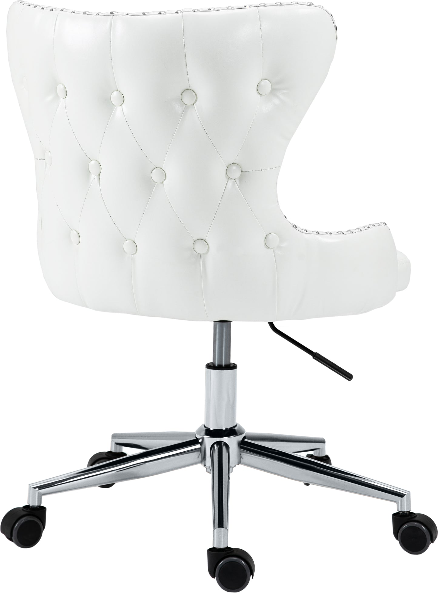 gallo white faux leather office chair white