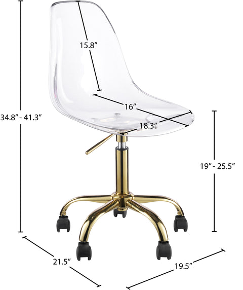 Flynn Gold Office Chair Gold