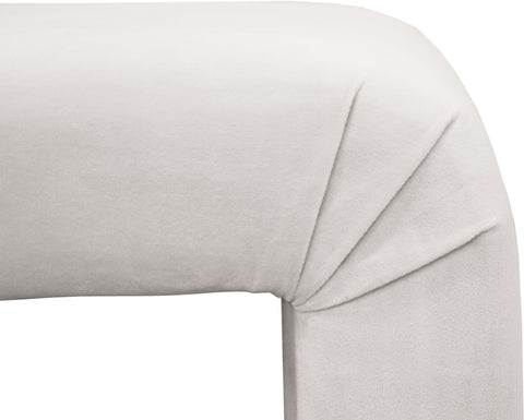 Eva Cream Velvet Bench Cream