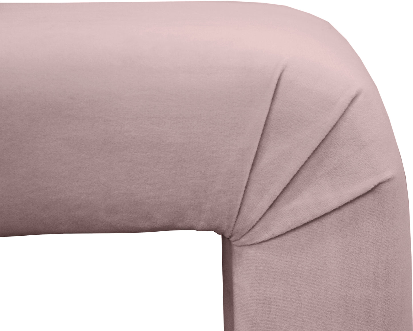 eva pink velvet bench pink