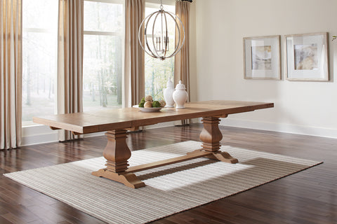 Tordera 126-inch Extension Dining Table Rustic HoneyRustic Honey