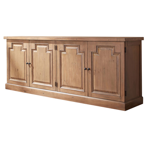 Tordera 4-door Dining Sideboard Buffet Cabinet Rustic HoneyRustic Honey
