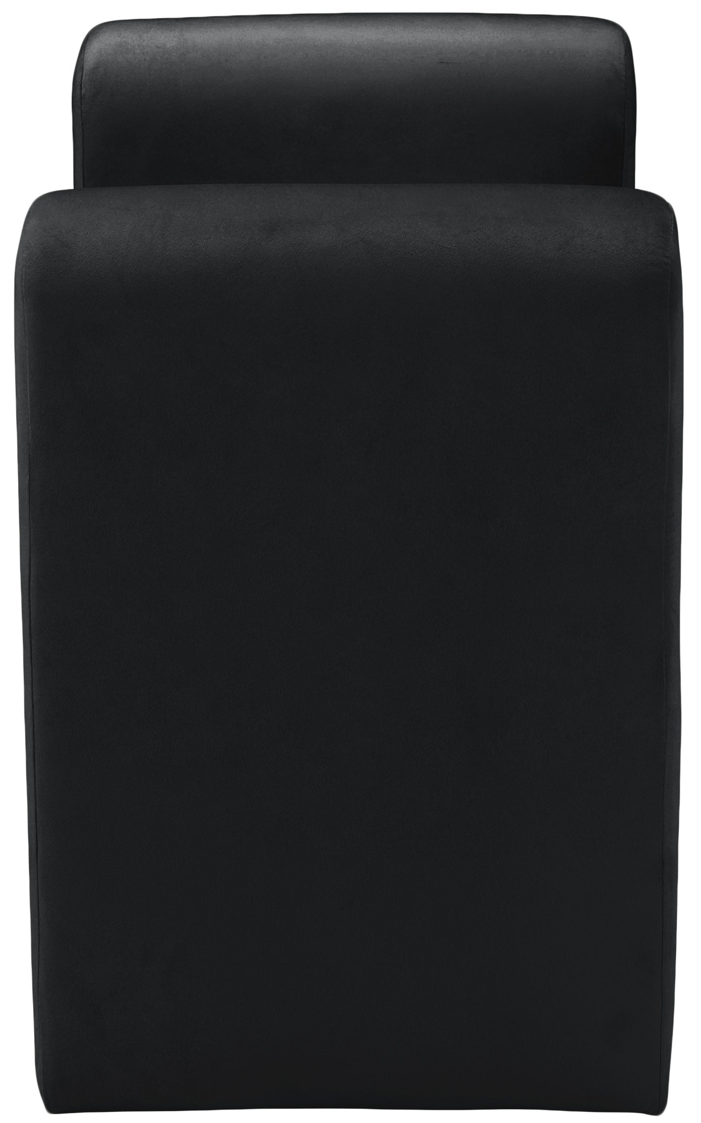 vaughn black velvet bench