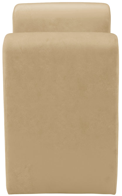 Vaughn Camel Velvet Bench